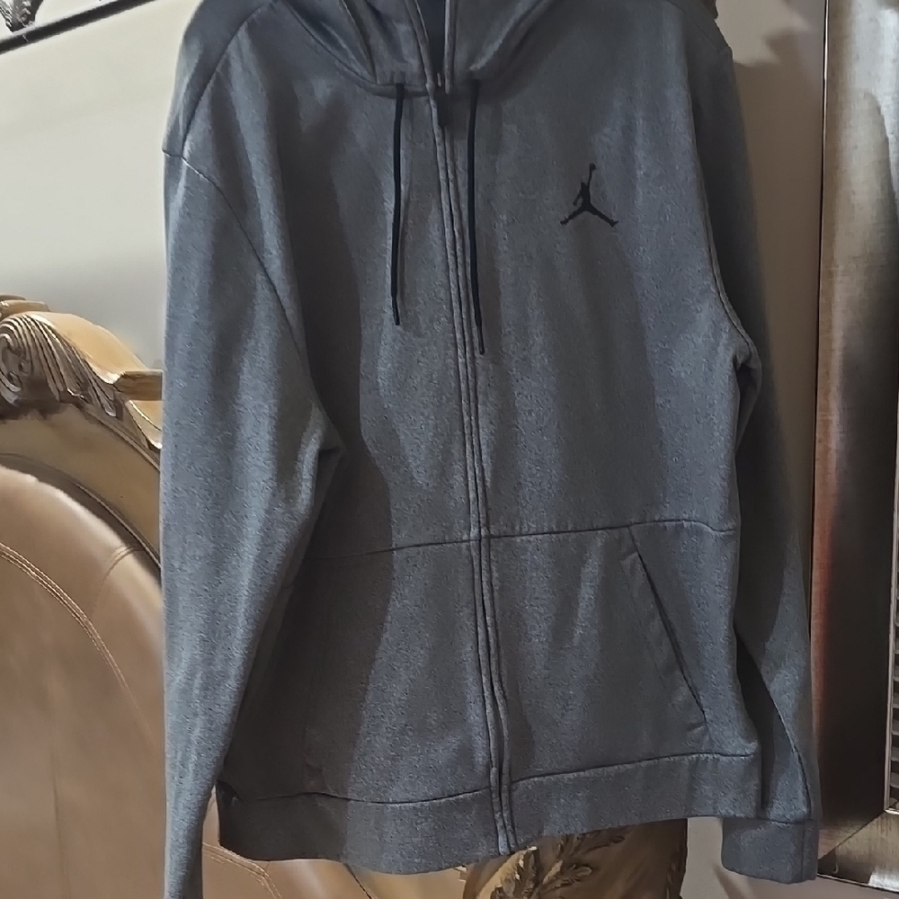 Nike Gray Performance Jacket with Hood